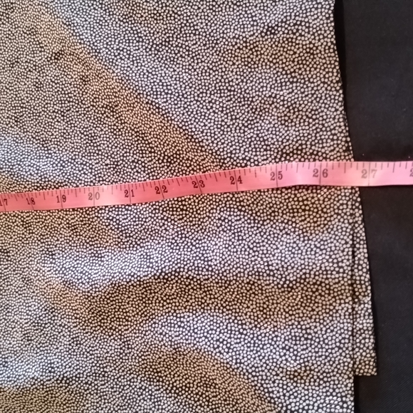 Chaus Petites Suit Skirt Size 14 Black w/ small Grey polka dots 100% Polyester - Picture 7 of 11